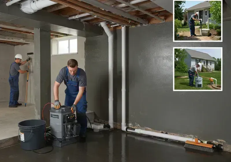 Basement Waterproofing and Flood Prevention process in New London, MO